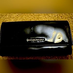 Givenchy black vintage long wallet